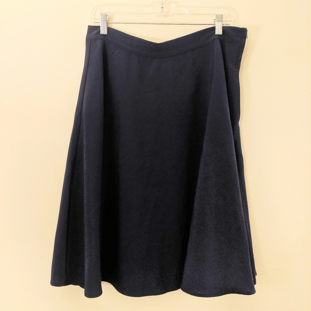 Modcloth Navy Myrtlewood A-Line Skirt